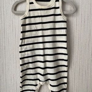 Mini Mioche Striped Racerback Tank Romper 0-3 months